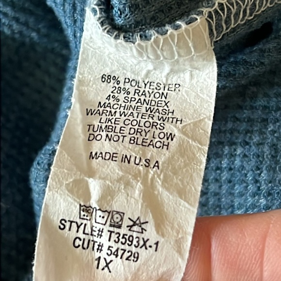 First Love color block Oversized Top Size 1X - Picture 4 of 4